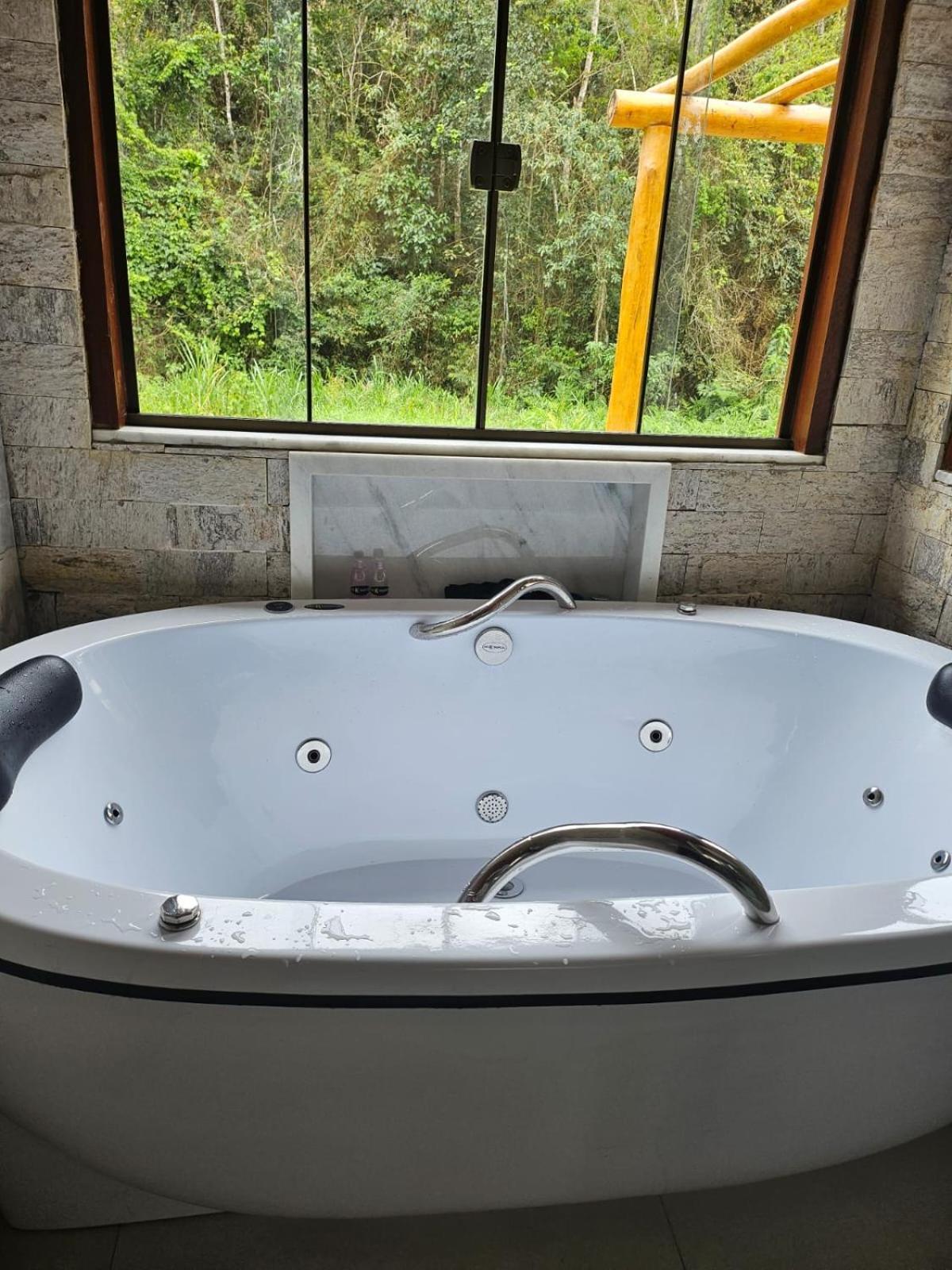 Casa Di Pedra Com Linda Vista Para Natureza - Miguel Pereira Zewnętrze zdjęcie