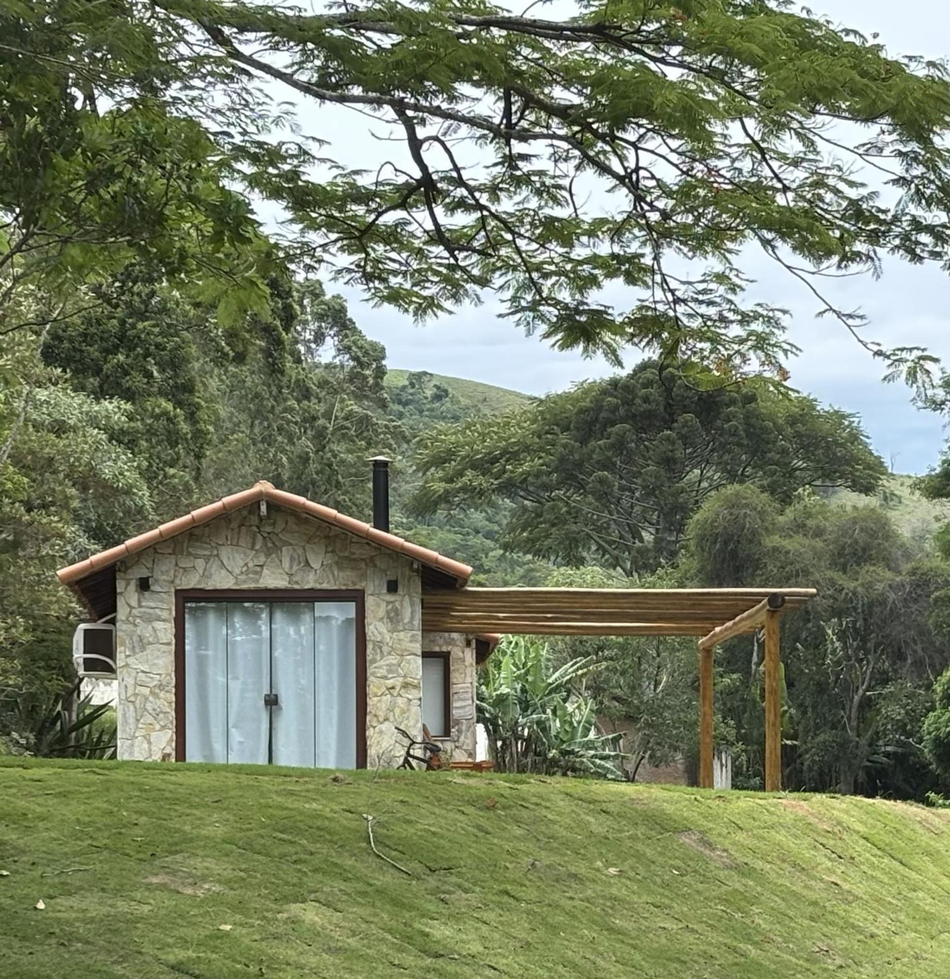 Casa Di Pedra Com Linda Vista Para Natureza - Miguel Pereira Zewnętrze zdjęcie